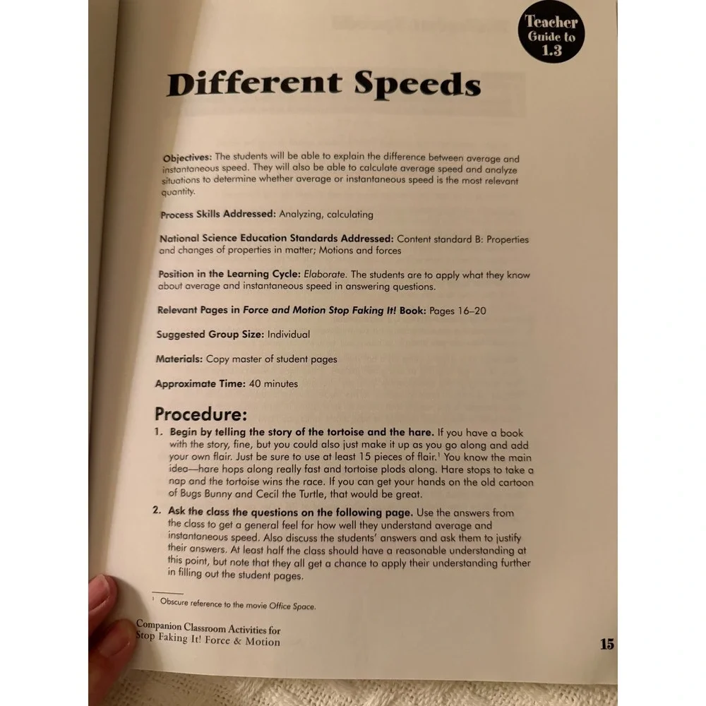 NSTA‎ Press Stop Faking It Force and Motion Classroom Activities Physics Book